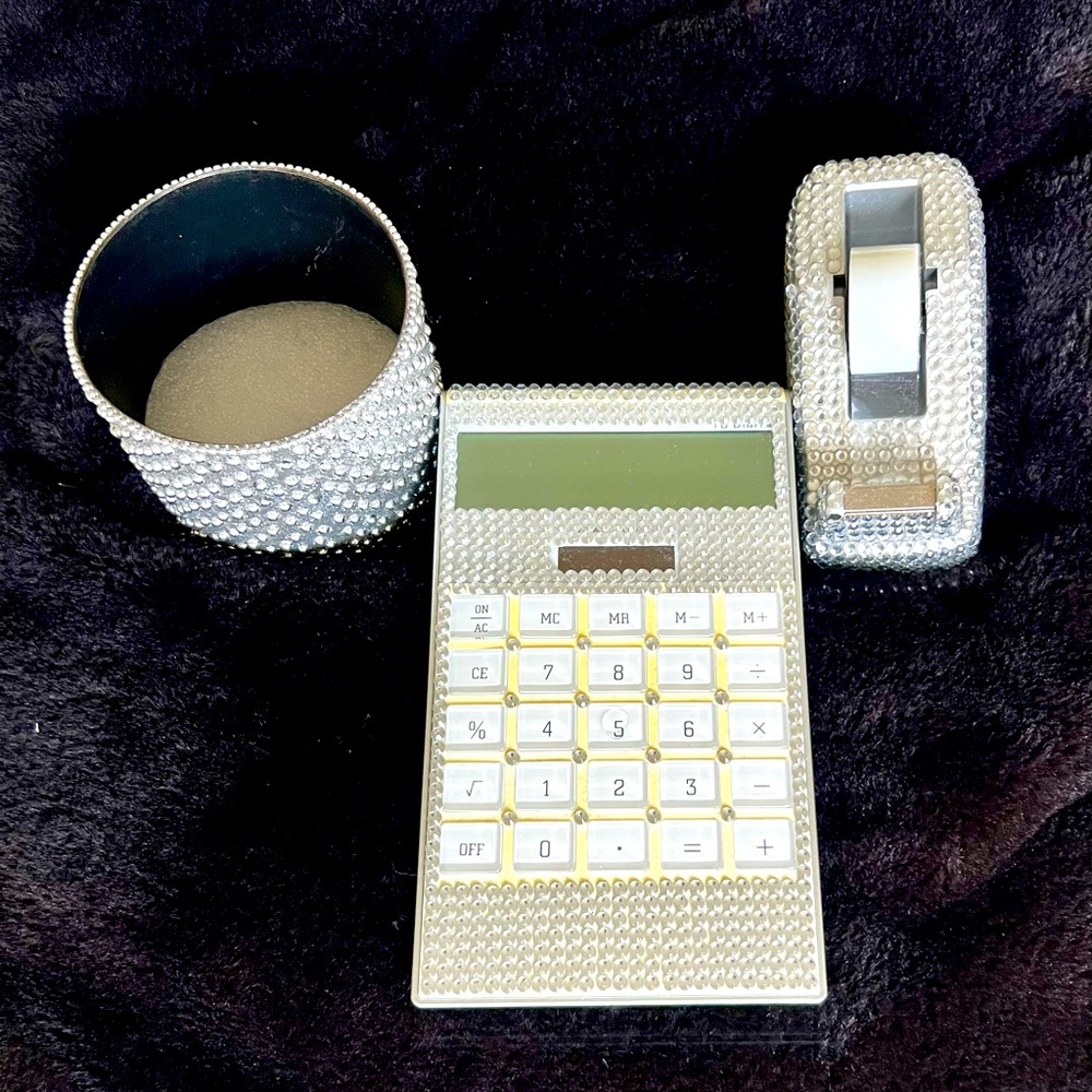 Dazzling Bling Office / School Desk 3-Piece Set